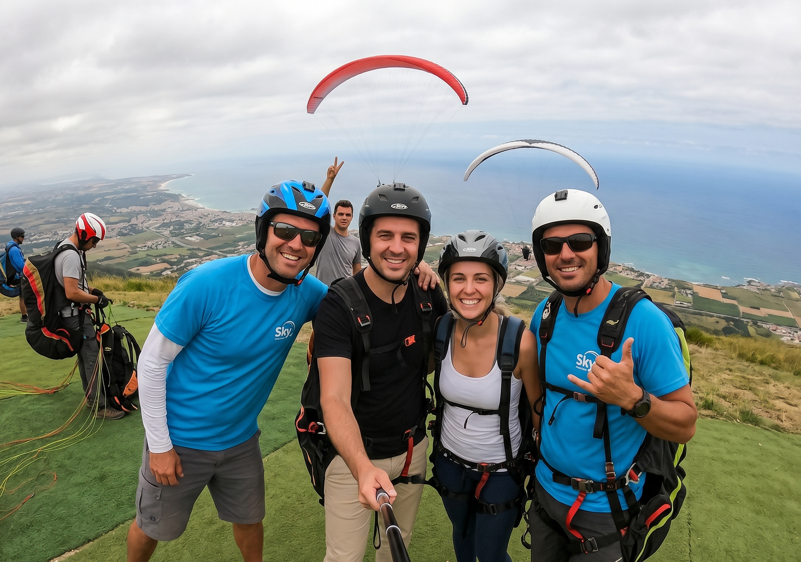 Paragliding in tenerife in tandem flight