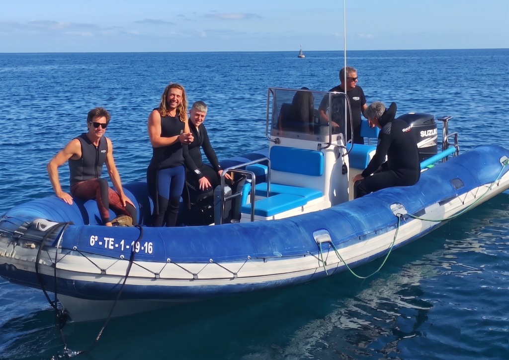 Our boat in Las Galletas